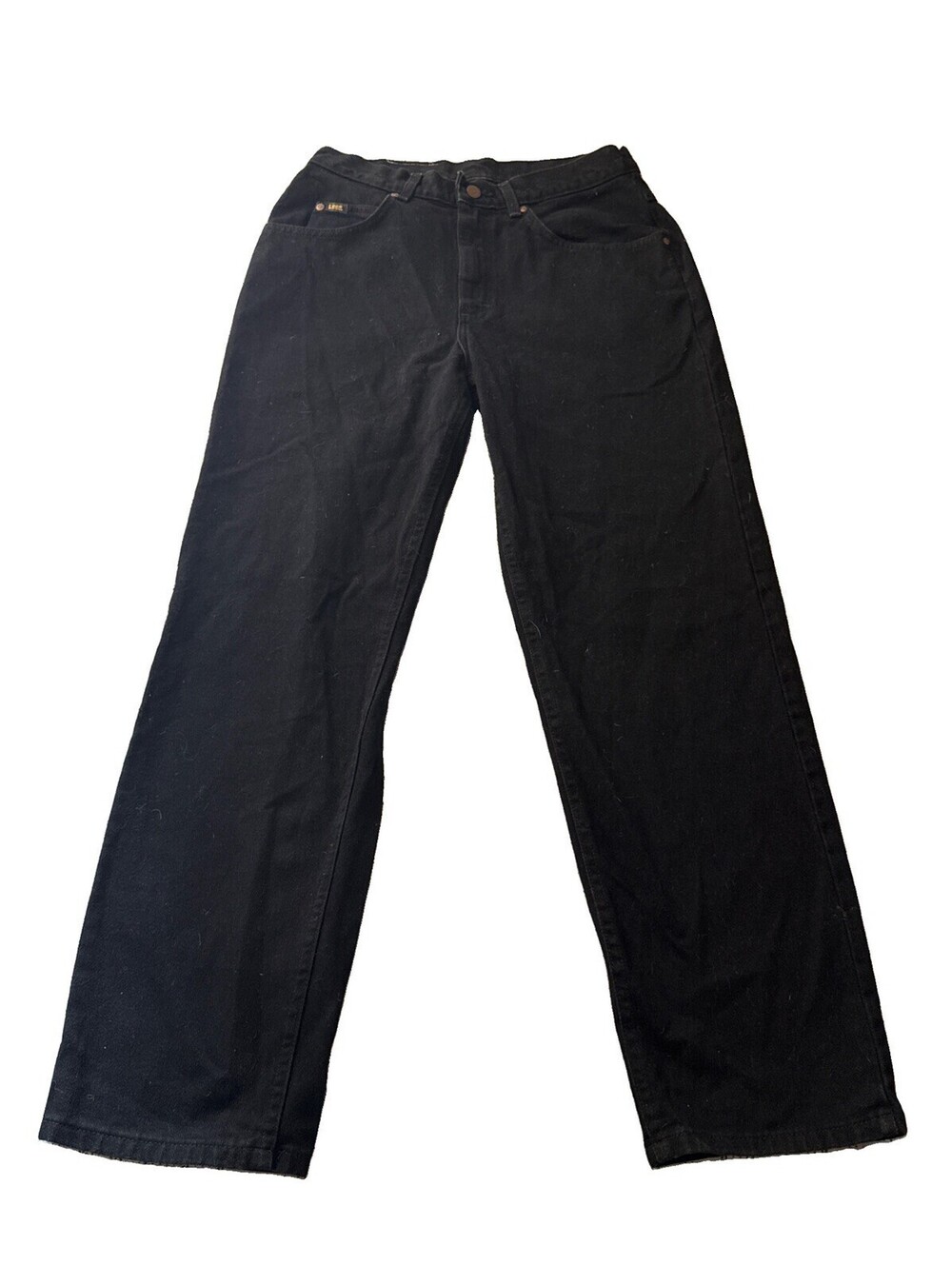 Vtg Lee Relaxed Fit Jeans Mens 32x30 Double Black Tapered Leg Deadstock NWT USA